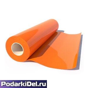 Термоплёнка (оранжевая) на прозр. основе  0.5х50 АСЕ-301-009 (за1м)