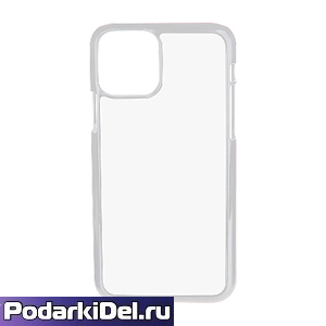 Чехол пластиковый IPhone 11 Pro белый (вставка под сублимацию) 