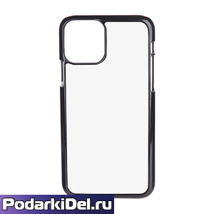 Чехол пластиковый IPhone 11 Pro черный (вставка под сублимацию) 