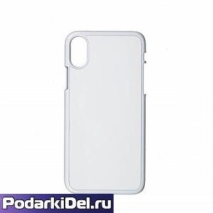 Чехол пластиковый IPhone X/XS белый (вставка под сублимацию) Чехол пластиковый IPhone X/XS белый (вставка под сублимацию)