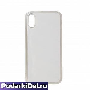 Чехол силиконовый IPhone X/XS прозрачный премиум (вставка под сублимацию) 