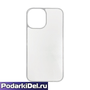 Чехол пластиковый IPhone 12 белый (вставка под сублимацию)