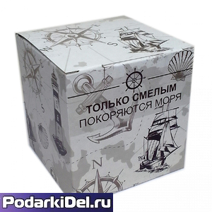 Коробка подарочная для КРУЖКИ "Морская" Коробка подарочная для КРУЖКИ "Морская"
