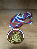 Медаль с лентой  КМ11 ГЕРБ "золото" (без вкладыша 65мм)
