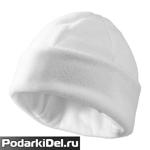 Шапка из флиса для сублимации, белая