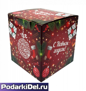 Коробка подарочная для КРУЖКИ "Новогодняя" 