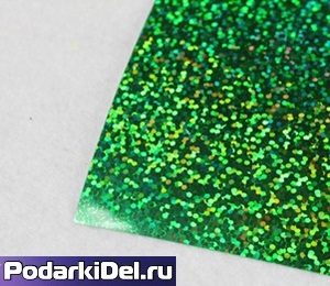 Термоплёнка (искристо-зеленый) ECONOFLEX HOLOGRAM EFH309 0,49х50м (за 1м)
